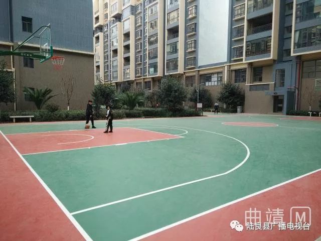 尊龙凯时人生就是博中国官网同乐街道首块硅PU篮球场在龙园小区建成正式投入使用